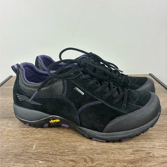 Dansko Paisley Women’s Waterproof Walking Shoes in Black Suede Size 40 - Picture 2 of 8